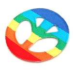 פאצ' סמל השלום בצבעי הקשת